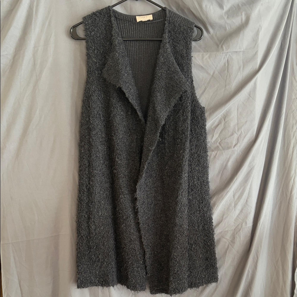 LOFT Charcoal Knit Sweater